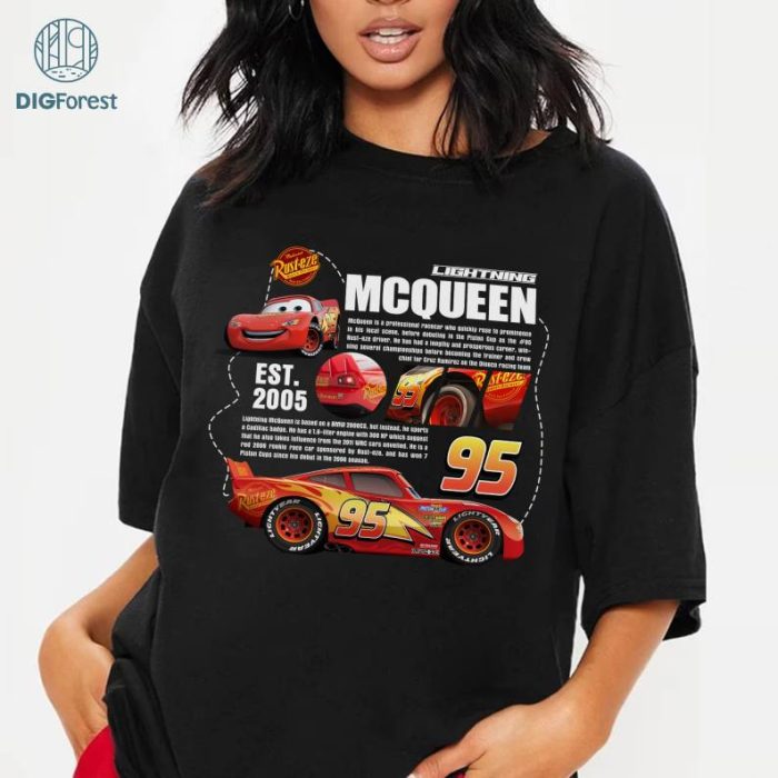 Disney Lightning McQueen Fan tee, Cars Movie Lightning Mcqueen Shirt, Limited McQueen Shirt, Cars Movie, McQueen And Sally Shirt, Vintage Car Tee