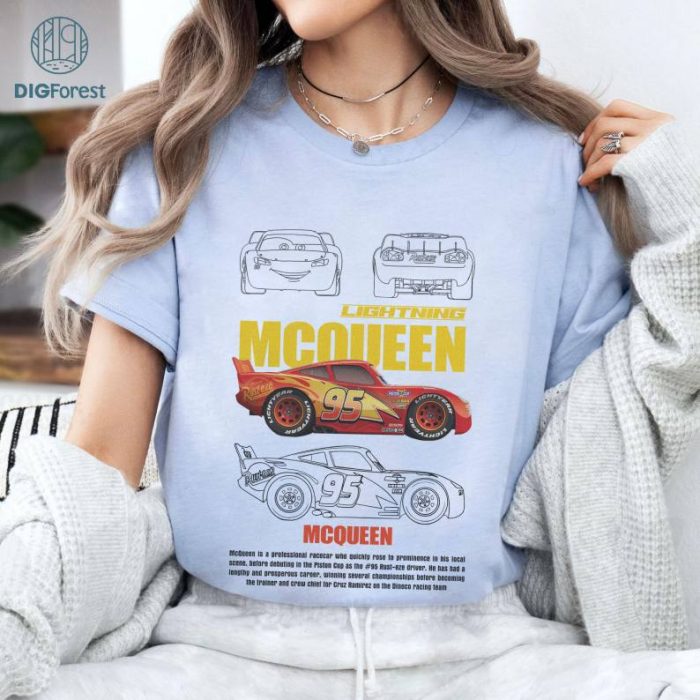 Disney Cars Movie Lightning Mcqueen Shirt, Limited McQueen Shirt, Lightning McQueen Fan tee, Cars Movie, McQueen And Sally Shirt, Vintage Car Tee