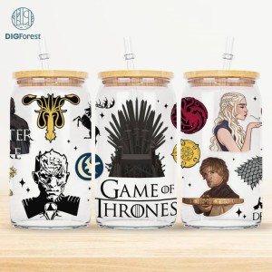 Glass Can 16oz PNG Game of Thrones TV Series, Game of Thrones 16oz Glass Can, Game of Thrones Characters 16oz Glass Can, Game of Thrones Png