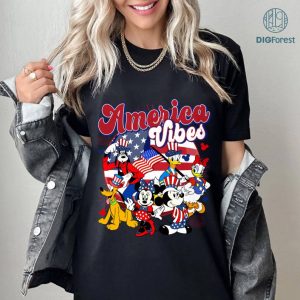 Disney Mickey and Friends America Vibes Shirt, 4th Of July Shirt, Independence Shirt, Freedom Shirt, Patriotic Shirt,Disneyland America Vibes Shirt