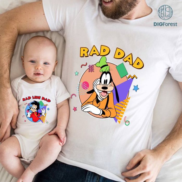 Disney Goofy Rad Dad Bundle, A Goofy Movie Dad and Son Shirt, Max Rad Like Dad Shirt, Goofy and Max Goof Matching Shirt, Fathers Day Gift