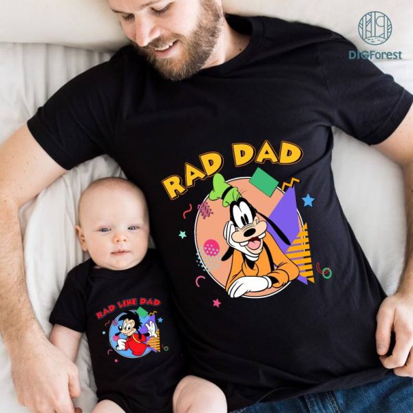 Disney Goofy Rad Dad Bundle, A Goofy Movie Dad and Son Shirt, Max Rad Like Dad Shirt, Goofy and Max Goof Matching Shirt, Fathers Day Gift