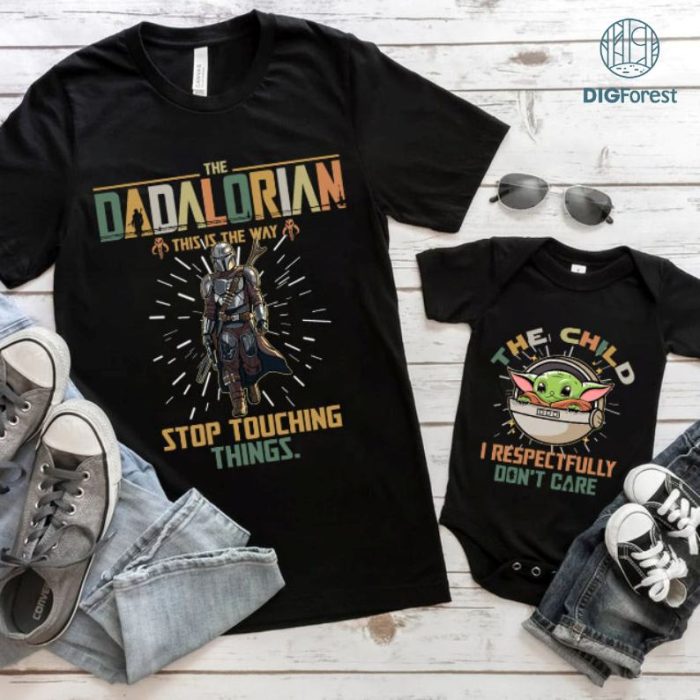 Starwars Dadalorian The Child Bundle, Fathers Day Gift T-shirt, Starwars Dad Son Shirt, Disneyland Family 2024 Shirt, Father and Son Shirt