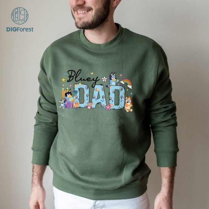 Bluey Bandit Dad Shirt Cool Dad Club Shirt Bluey Dad Shirt Bluey Bingo Family Shirt Bluey Family Shirt Dad Birthday Gift Bluey Shirt