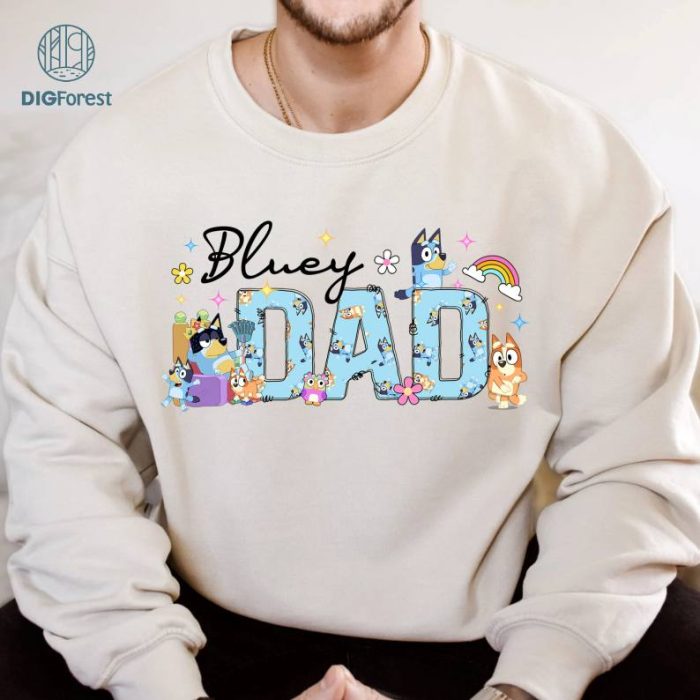 Bluey Bandit Dad Shirt Cool Dad Club Shirt Bluey Dad Shirt Bluey Bingo Family Shirt Bluey Family Shirt Dad Birthday Gift Bluey Shirt