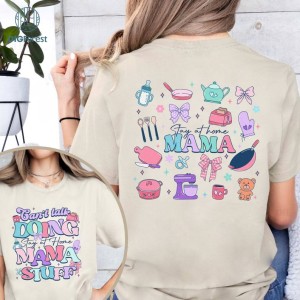 Can't Talk Right Now Doing Mama Stay At Home Stuff Coquette Bow Mother's Day Shirt | Mother's Day Gift | Cool Mom Shirt | Gift For Mom