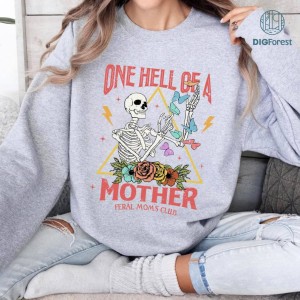 Somebodys Feral Mom Flower Shirt | One Hell Of A Mother Floral Shirt | Mother's Day Gift For Mom | Cool Mom Club | Mother Appreciate