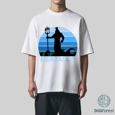 Merdaddy Shirt For Fathers Day, Funny Gift For Your Daddy, Dad Birthday Shirt, Merman Gift, Gift for daddy, Father Day Shirt, Daddy Shirt