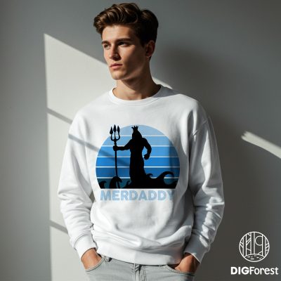 Merdaddy Shirt For Fathers Day, Funny Gift For Your Daddy, Dad Birthday Shirt, Merman Gift, Gift for daddy, Father Day Shirt, Daddy Shirt