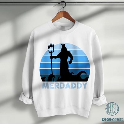 Merdaddy Shirt For Fathers Day, Funny Gift For Your Daddy, Dad Birthday Shirt, Merman Gift, Gift for daddy, Father Day Shirt, Daddy Shirt