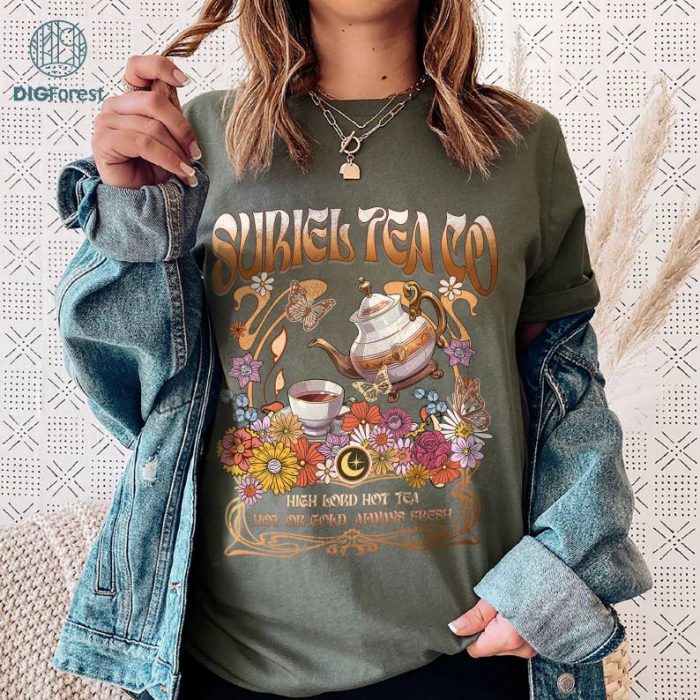 Suriel Tea Co Shirt, A Court Of Thorns and Roses Shirt, Retro Bookish Tshirt, Sarah J Maas Shirt, Acotar Sweatshirt