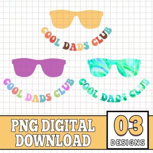 Cool Dads Club Sunglass Emo Groovy Bundle, Cool Dad Club Matching T-shirt, Cool Dad Shirt, Groovy Dad Shirt, Father's Day Shirt