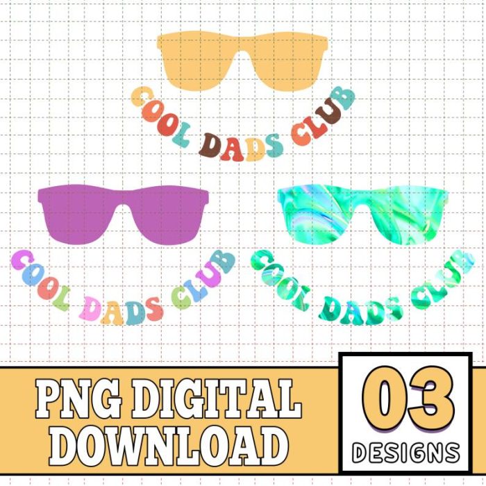 Cool Dads Club Sunglass Emo Groovy Bundle, Cool Dad Club Matching T-shirt, Cool Dad Shirt, Groovy Dad Shirt, Father's Day Shirt