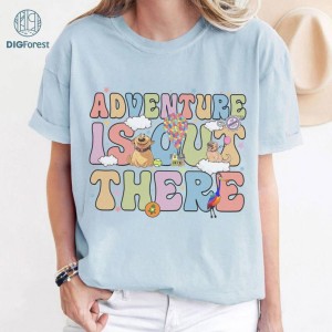 Disneyland Pixar Up Adventure Is Out There Shirt, Carl and Ellie shirts, Disney Pixar Up Characters Shirt, Pixar Up Movie Shirt, Family Vacation