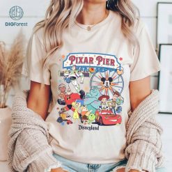 Disney Vintage Meet Me at Pixar Pier Disneyworld Pixar Fest 2024 Shirt | Disneyland California Adventure Shirt | Toy Story Cars Up Shirt