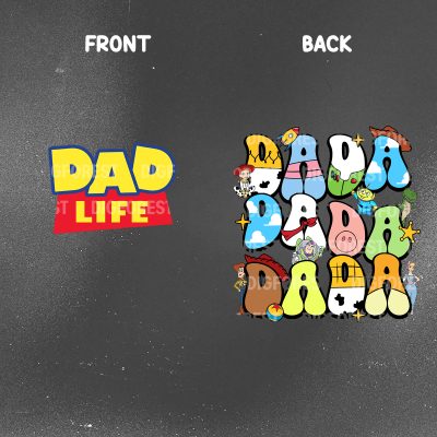 Two Sided Disney Toy Story Dada Shirt, Dad Life Shirt, Disneyland Father's Day Gift, Daddy Birthday Sweatshirt, Disneyland Vacation Tee