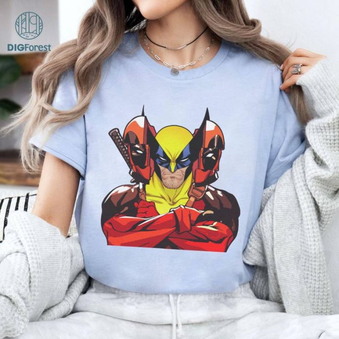 Retro Deadpool Wolverine Shirt, Deadpool 3 Movie Shirt, Deadpool & Wolverine Shirt, Hugh Jackman, Deadpool Wolverine Tee, Wolverine Shirt