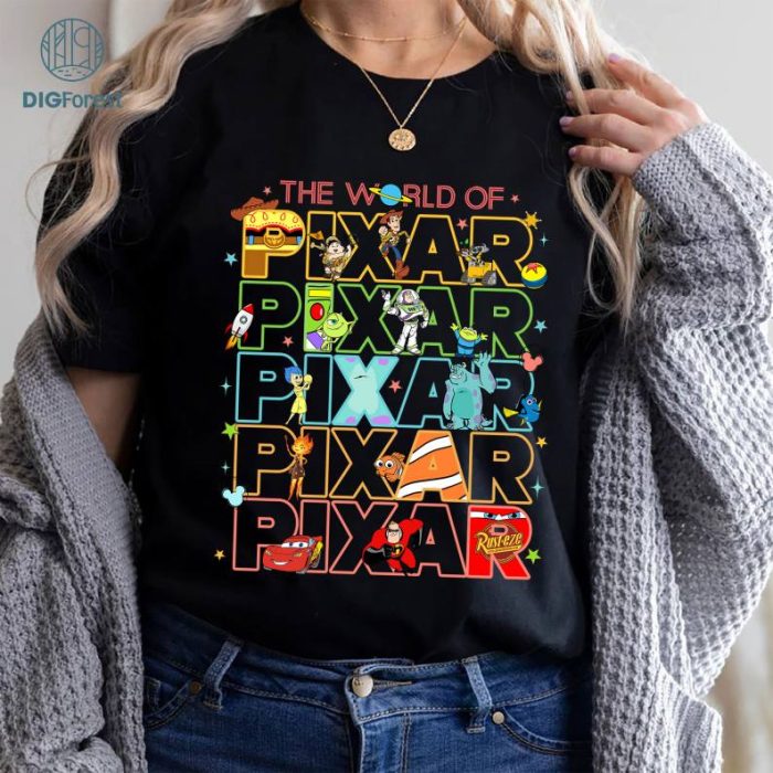 Disneyworld Pixar Shirt, The World Of Pixar Shirt, Disney Pixar Fest Sweatshirt, Disneyland Festival Shirt, Family Matching Shirt