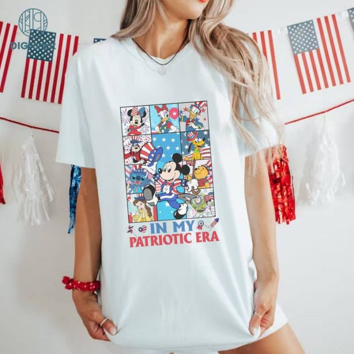 Disney In My Patriotic Era Shirt, Mickey Patriotic Shirt, Mickey and Friends Shirt, Disneyland Happy 4th Of July Shirt, Independence Day Shirt