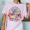 Disney Princess Happy 4th of July Shirt, Land Of The Free Because Of the Brave, Cinderella Belle Aurora Patriotic Independence Day Shirt Disney Princess Happy 4th of July Shirt, Land Of The Free Because Of the Brave, Cinderellä Belle Aurora Patriotic Independence Day Shirt
