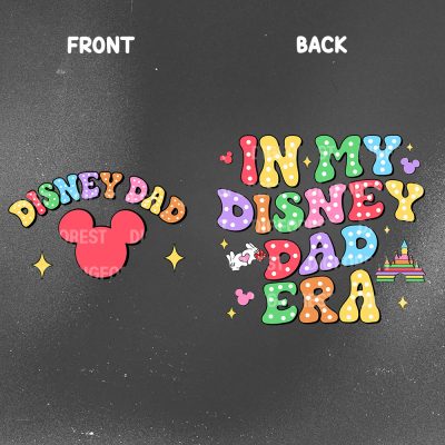 Two-Sided In My Mickey Dad Era Shirt | Disney Mickey Mouse Dad Tee | Disneyland & Disneyworld Father’s Day Shirt | Mickey Dada Shirt