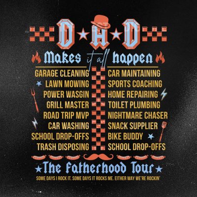 Sometimes I Rock It Sometimes It Rocks Me Dad Tour Shirt | Trendy Front & Back Fatherhood Tee | Father’s Day Gift for Dada Sometimes I Rock It Sometimes It Rocks Me Dad Tour Shirt | Trendy Front & Back Fatherhood Tee | Father’s Day Gift for Dada