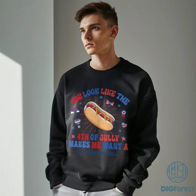 You Look Like the 4th of July Shirt - Funny Hot Dog Lovers Independence Day Tee You Look Like the 4th of July Shirt - Funny Hot Dog Lovers Independence Day Tee