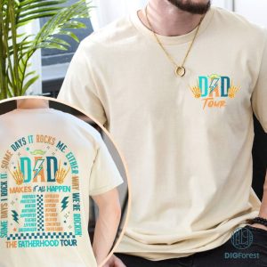 The Fatherhood Tour Shirt, Dad Tour Shirt, Sometimes I Rock It Sometimes It Rocks Me Shirt, Fathers Day Shirt, Funny Skeleton Dad Shirt