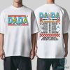 Fatherhood Tour Shirt | Sometimes I Rock It Sometimes It Rocks Me | Trendy Front & Back Father’s Day Gift for Dada