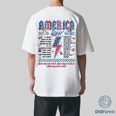 Bluey America Tour 4th of July Shirt - Patriotic Independence Day T-Shirt | Memorial Day Gift for Her
