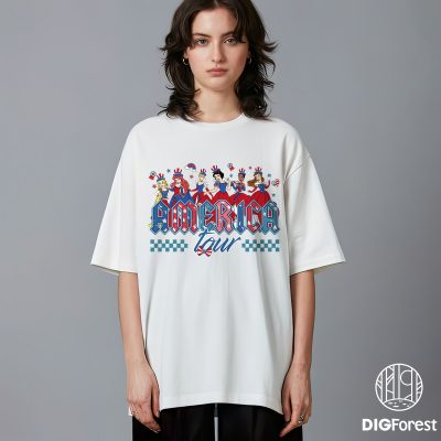 Disneyland 4th of July America Tour Shirt - Disney Princess 1776 Tee | Independence Day Trip Shirt Disneyland 4th of July America Tour Shirt - Disney Princess 1776 Tee | Independence Day Trip Shirt