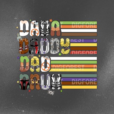 Dada Daddy Dad Bruh Star Wars Shirt | Darth Vader & Mandalorian Dad Tee | Baby Yoda Father’s Day Gift for Dad