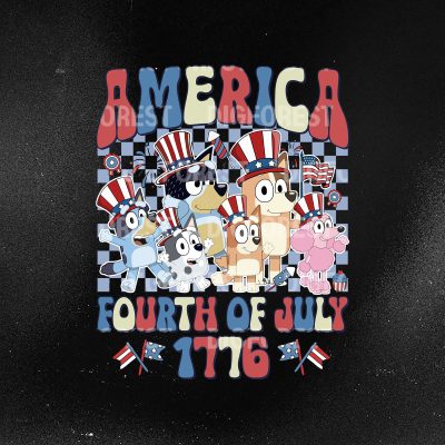 Bluey Checkered Disney 4th of July Shirt - Dog Cartoon Patriotic Independence Day Tee Bluey Checkered Disney 4th of July Shirt - Dog Cartoon Patriotic Independence Day Tee