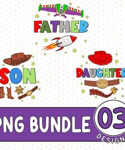 Disney Toy Story Father And Son Father Day Bundle, Family Matching Father And Son Shirt, Dad And Dauchter Toy Story Shirt, Fathers Day Gift Shirts