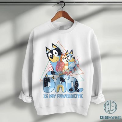 Bluey Dad Is My Favourite PNG | Bluey Dad Life Digital Download | Bingo Family PNG Design for Shirts | Instant Download for Family & Friends Bluey Dad Is My Favourite PNG | Bluey Dad Life Digital Download | Bingo Family PNG Design for Shirts | Instant Download for Family & Friends