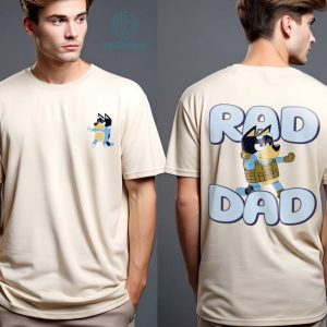 Bluey Rad Dad Png | Bluey Shirt | Bandit Shirt | Gift For Dad | Bluey Hawaiian Png | Bluey Dad Life Png | Bluey Family Png | Digital Download