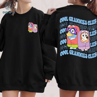 Bluey Bingo Cool Grannies Club Shirt, Gift For Grandma, Bluye Mother's Day Png, Funny Grannies Png, Digital Download Bluey Bingo Cool Grannies Club Shirt, Gift For Grandma, Bluye Mother's Day Png, Funny Grannies Png, Digital Download