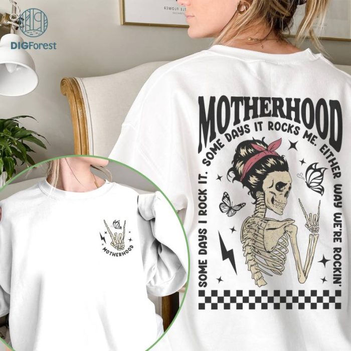 Two-sided The Motherhood Tour Mothers Day Shirt | Mama Tour Shirt | Mother's Day Gift | Cool Mom Shirt | Gift For Mom