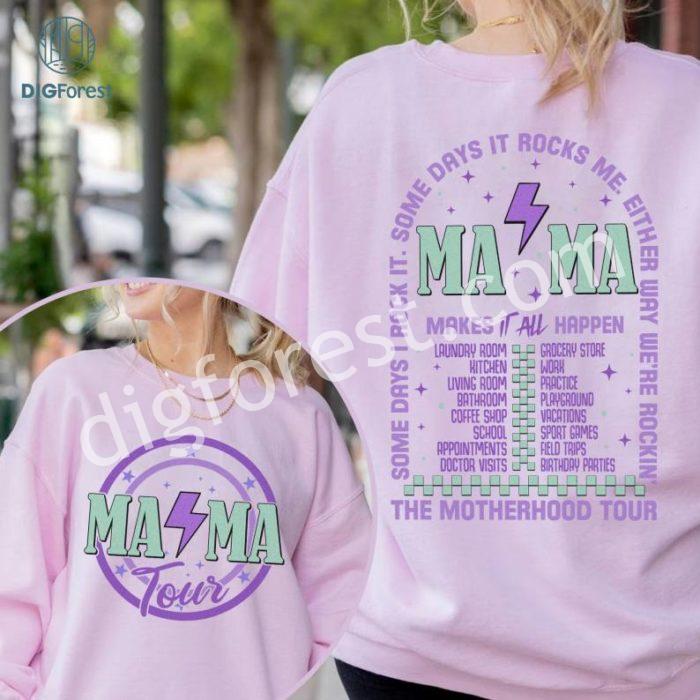 Two-sided The Motherhood Tour Mothers Day Shirt | Mama Rock Tour Mother's Day Gift | Cool Mom Shirt | Gift For Mom