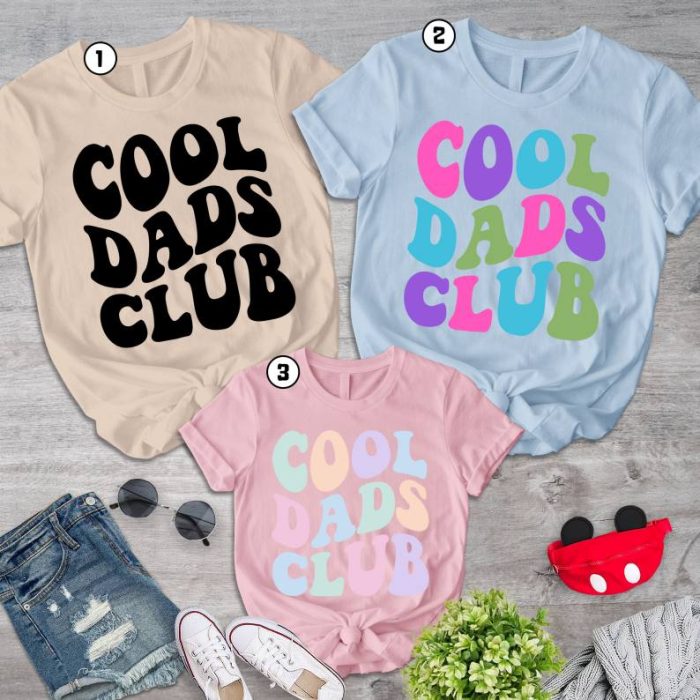 Cool Dads Club Matching Bundle, Cool Dads Club Emo Retro Tshirt, Cool Gift for Dad, Dads Shirt for New Dad, Fathers Day Gift, Gift for Daddy