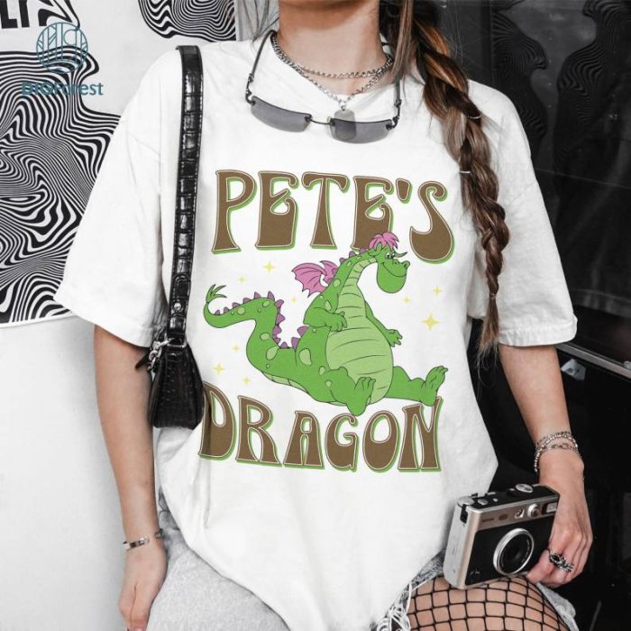 Retro Elliott Dragon Shirt, Pete's Dragon Shirt, Funny Dragon T-shirt, Magic Kingdom Park, Family Matching Trip Shirt