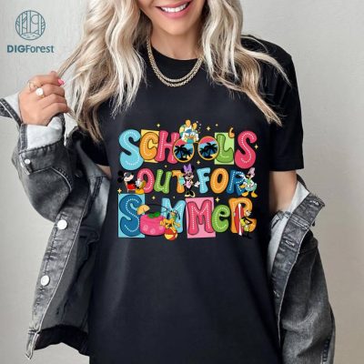 Disney Mickey and Friends School's Out For Summer Shirt Download, End of School Year Png, Teacher Last Day Of School Png, Summer Vacation Png Disney Mickey and Friends School's Out For Summer Shirt Download, End of School Year Png, Teacher Last Day Of School Png, Summer Vacation Png