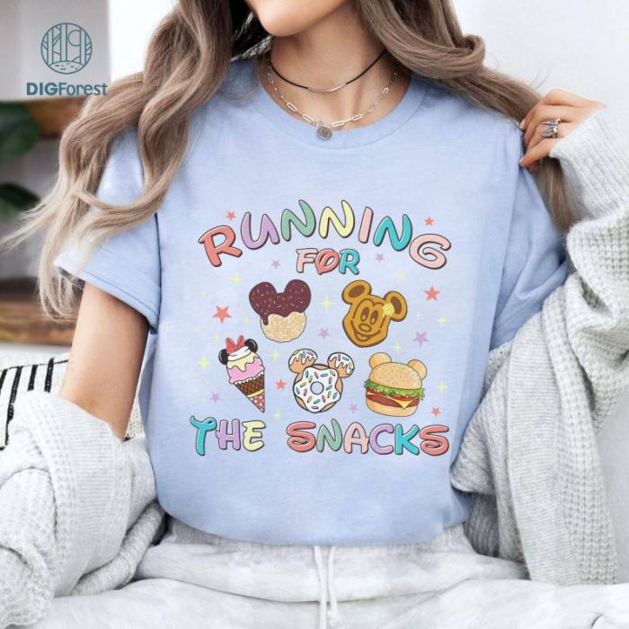 Run Disneyland Virtual Series Snacks Bundle, Disney Mickey Minnie Snacks, Marathon Running For The Snacks Shirt, Disneyland Epcot Snacks Run Shirt