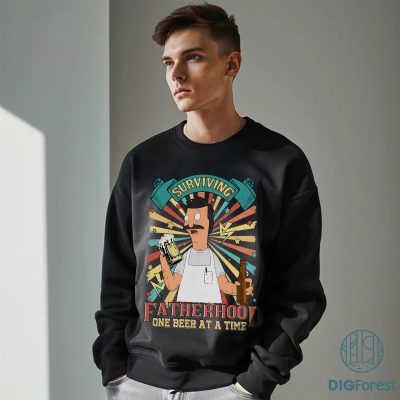 Bob Belcher Fatherhood One Beer at a Time Shirt | Funny Skull Dad Tee | New Dad Gift | Drinking Husband T-Shirt