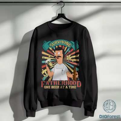 Bob Belcher Fatherhood One Beer at a Time Shirt | Funny Skull Dad Tee | New Dad Gift | Drinking Husband T-Shirt