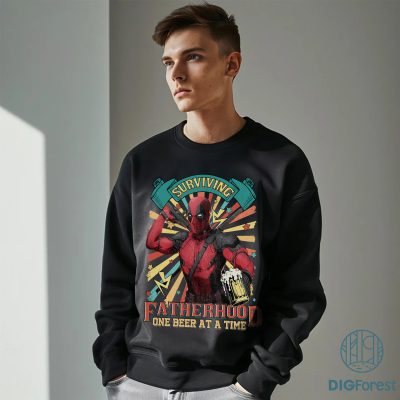 Deadpool Fatherhood One Beer at a Time Shirt | Funny Skull Dad Tee | New Dad Gift | Drinking Husband T-Shirt Deadpool Fatherhood One Beer at a Time Shirt | Funny Skull Dad Tee | New Dad Gift | Drinking Husband T-Shirt