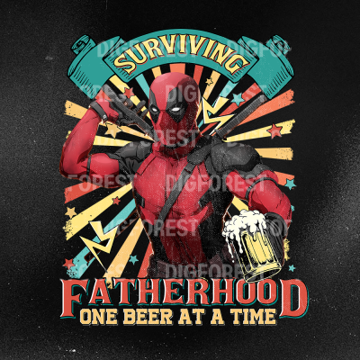 Deadpool Fatherhood One Beer at a Time Shirt | Funny Skull Dad Tee | New Dad Gift | Drinking Husband T-Shirt Deadpool Fatherhood One Beer at a Time Shirt | Funny Skull Dad Tee | New Dad Gift | Drinking Husband T-Shirt