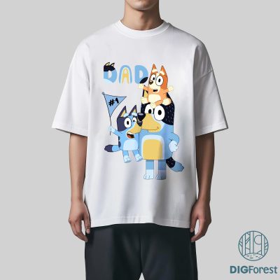 Best Dad Ever Bluey Shirt, Cool Dad Club Shirt, Bluey Dad Shirt, Bluey Fathers Day Shirt, Dad Birthday Gift, Dad Bluey Family Shirt