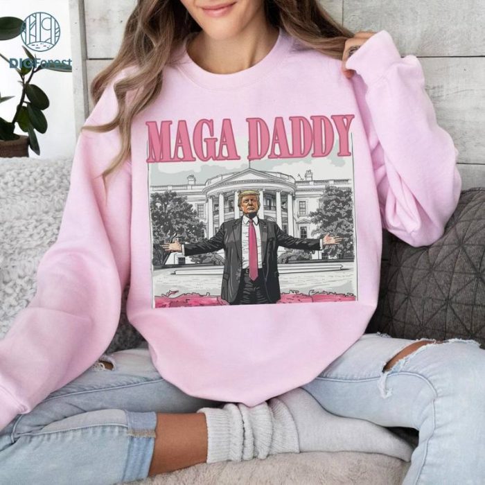 Donald Trump Maga Daddy Shirt, Donald Trump Shirt, Vintage 2024 Election Shirt, Mega Daddy Shirt