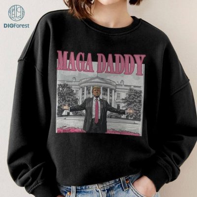 Donald Trump Maga Daddy Shirt, Donald Trump Shirt, Vintage 2024 Election Shirt, Mega Daddy Shirt